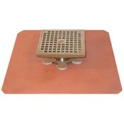 Thunderbird 3" Copper No Hub Adjustable Tile Deck Drain Plate